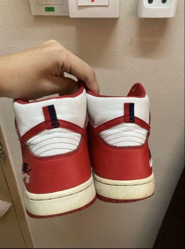 Nike sb dunk high future court red store
