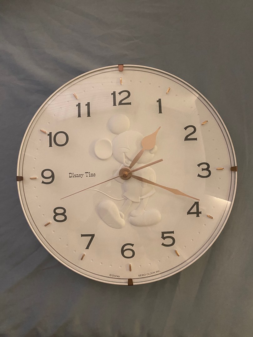 Original Disney Wall Clock, Furniture & Home Living, Home Decor, Clocks