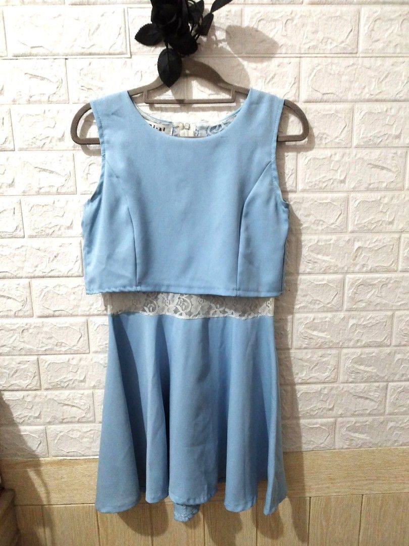 Pastel blue skater dress shop