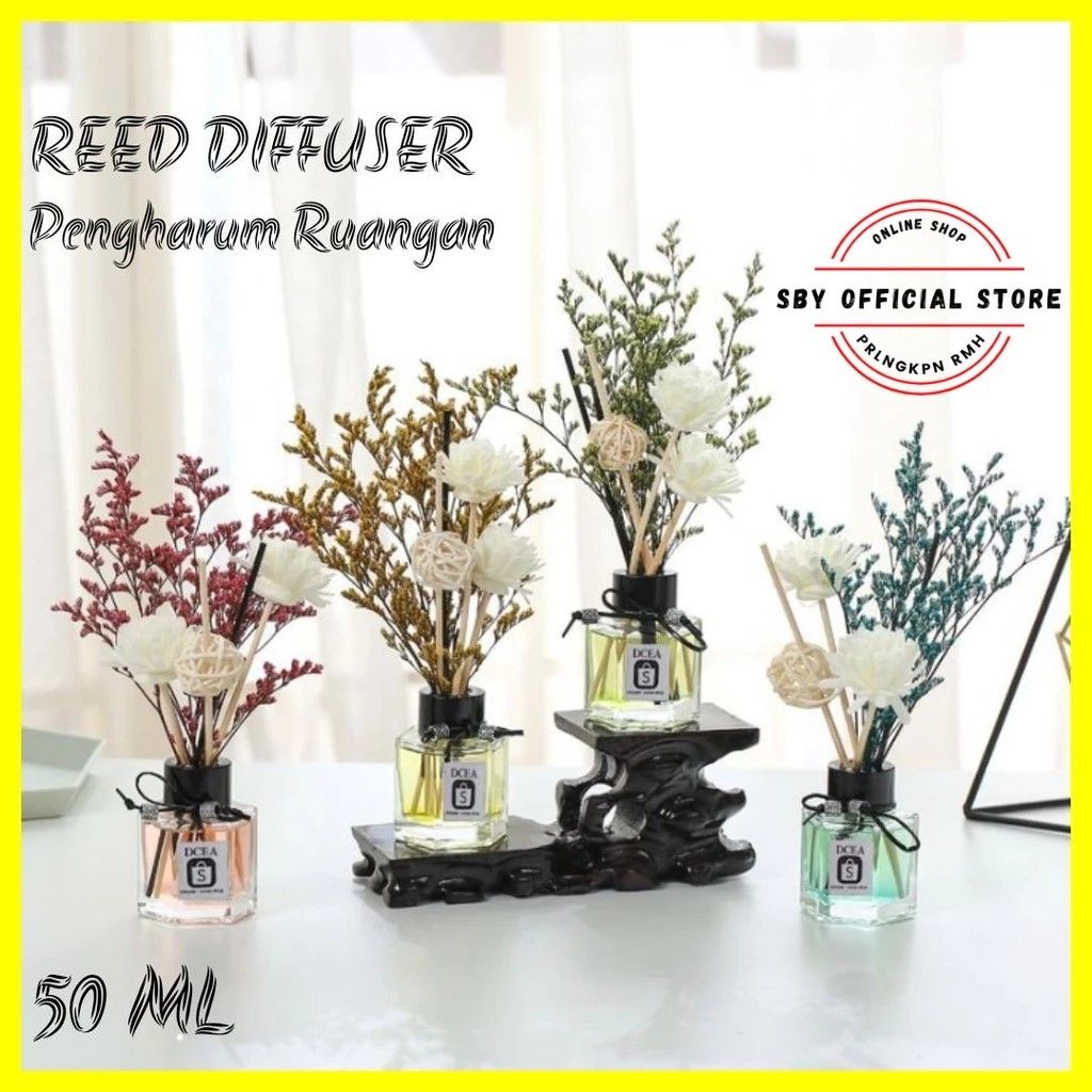 Pengharum Ruangan Pewangi Reed Diffuser Aromatherapy, Perabotan Rumah ...