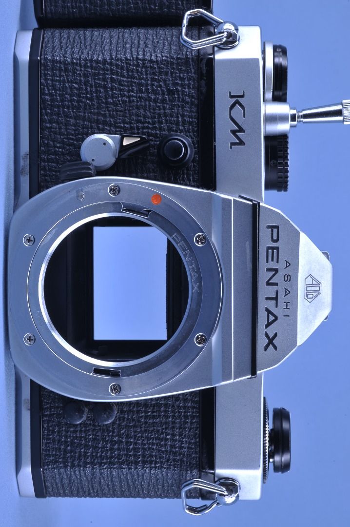 PENTAX KM SLR FILM CAMERA with 3 LENSES SMC PENTAX 55mm F1.8 & SMC