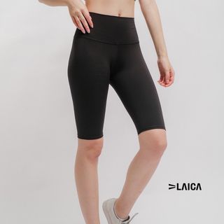 PRELOVED LAICA LUX Biker Shorts Wanita Oxford Tan & Onyx XS