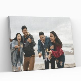 Print on Canvas Personalised Photo gift wall decor friend birthday wedding