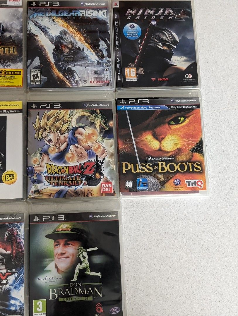 PS3 Games playstation 3 ninja gaiden 2 puss in boots metal gear rising