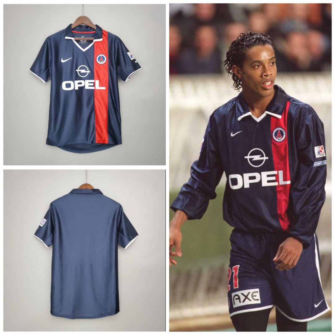 Maillot vintage third PSG #21 Ronaldinho saison 2001-2002 | eBay