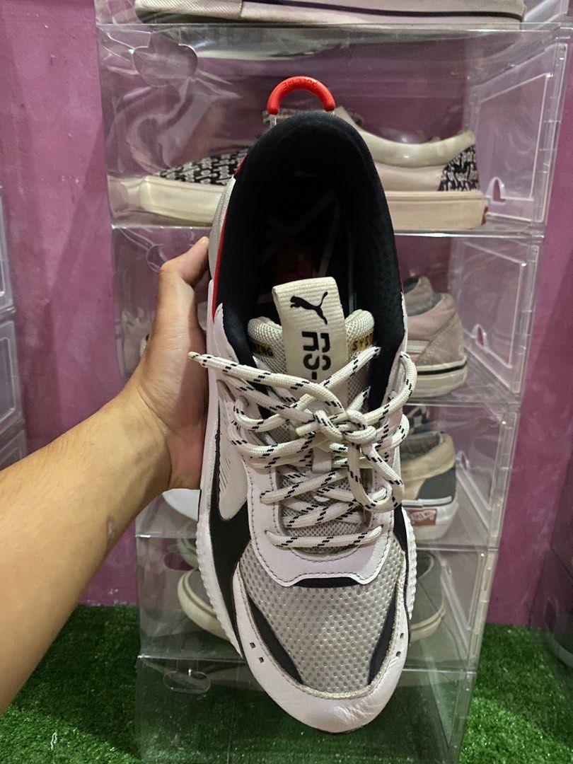 Puma rsx blanche top et noir