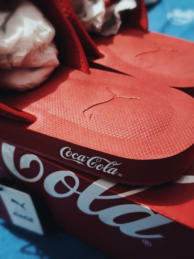 puma coca cola slides