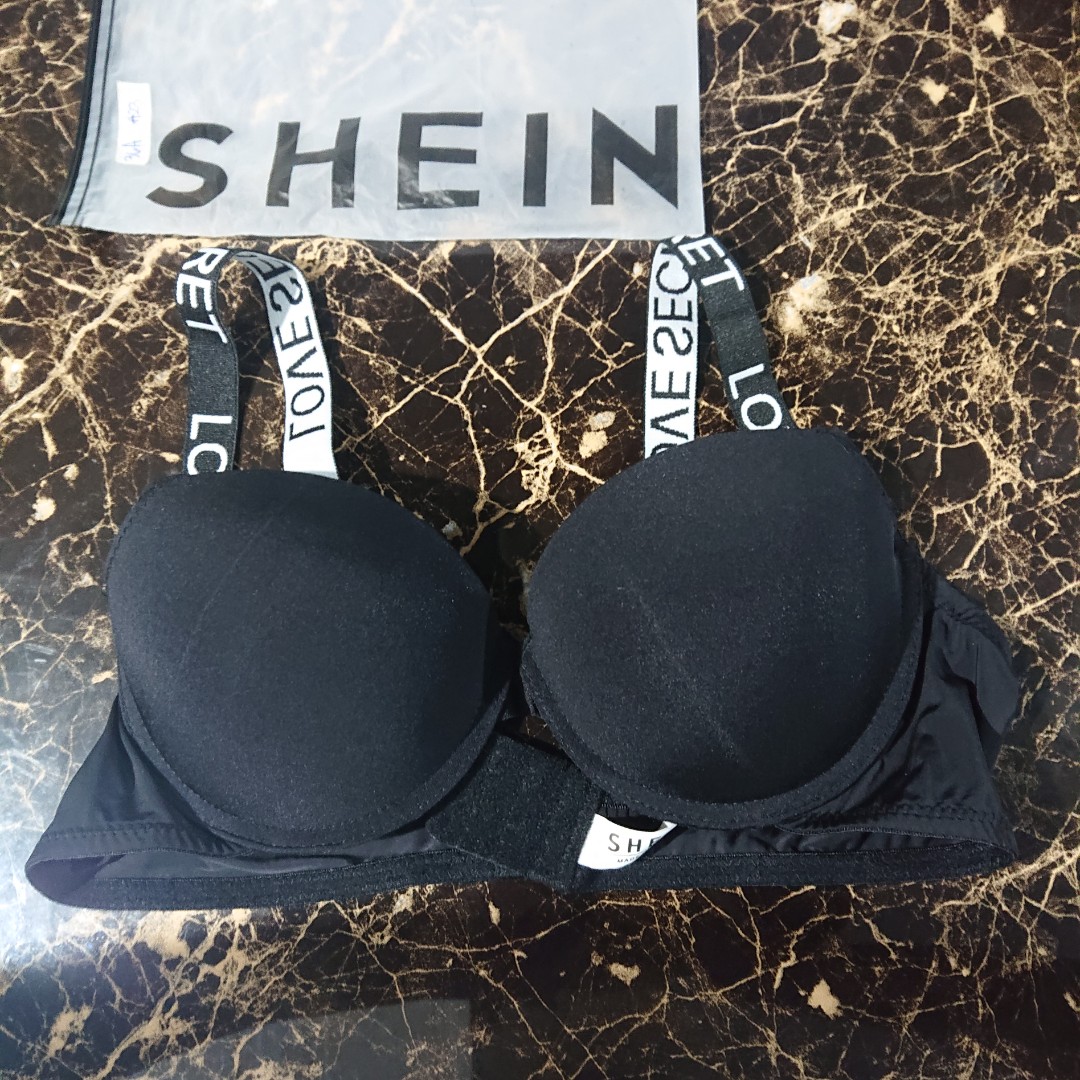 SHEIN, Intimates & Sleepwear, Shein Black Push Thick Padded Strapless Bra  Size M