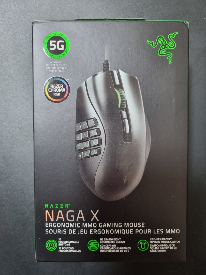 Souris Gaming Ergonomic MMO Razer Naga X