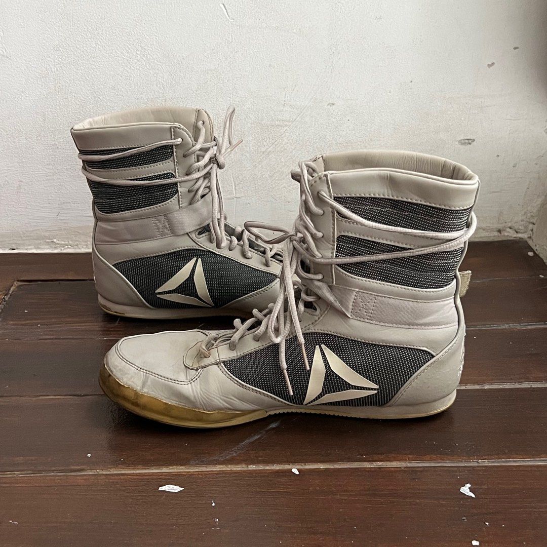 Reebok boxing shoes silver sales