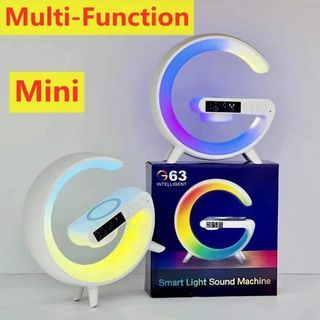 🌟Reseller：449
G63 Mini Colorful Ambient Light with Wireless Charging  Bluetooh Speakers,smart Multi-Functional Music Desk Lamp, Supports Mobile Phone Wireless Charging Radio Clock Alarm Clock Bedside Lamp Atmosphere Lamp Multifunctional Bluetooh🔥🔥🔥
S