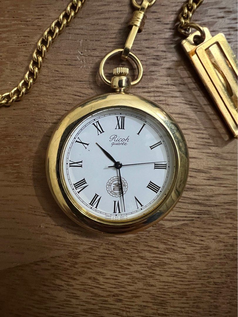 RICOH Japanese pocket watch Men s Fashion Watches Accessories