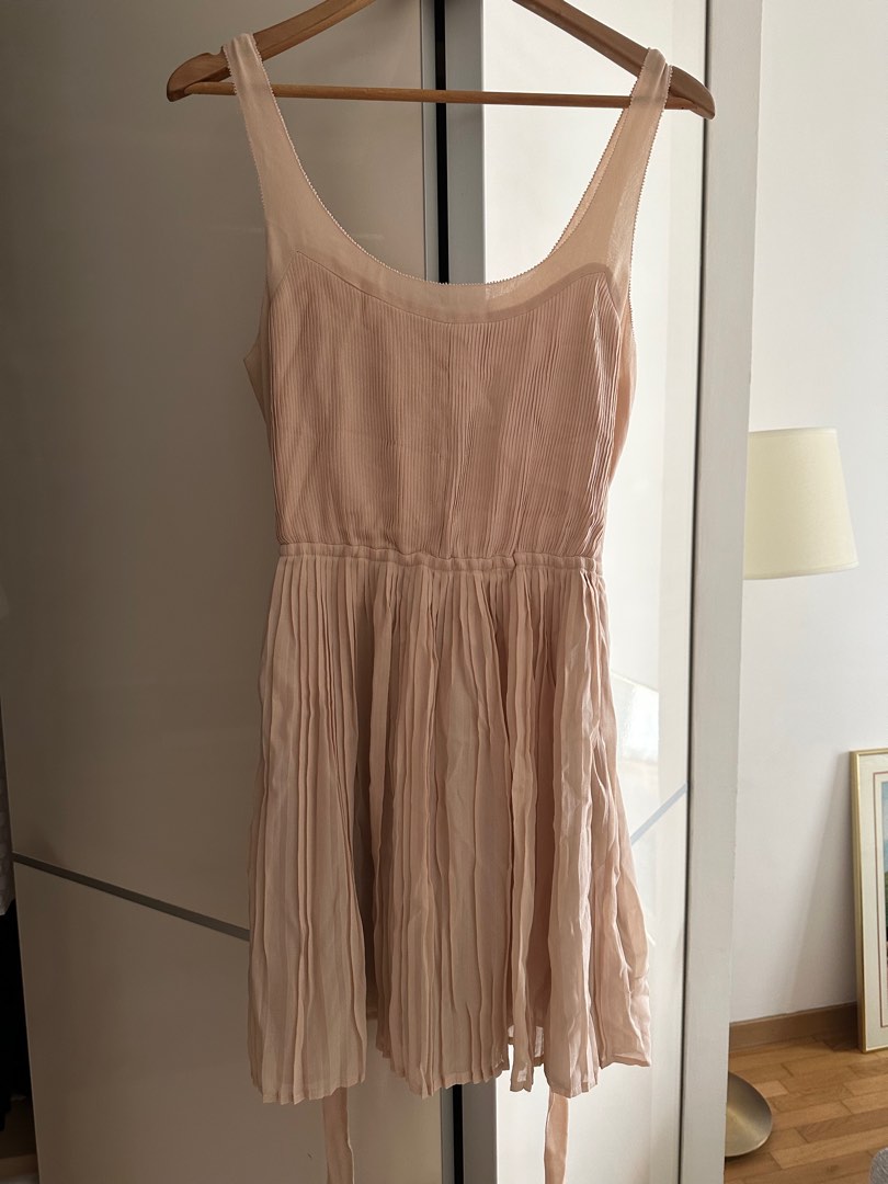 Romantic Broadway and Broome silk dress in ballerina pink