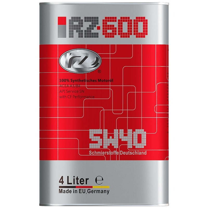 RZOIL GERMANY RZ600 5W40 100% SYNTHETIC MOTOR OIL 4L, Car Accessories ...