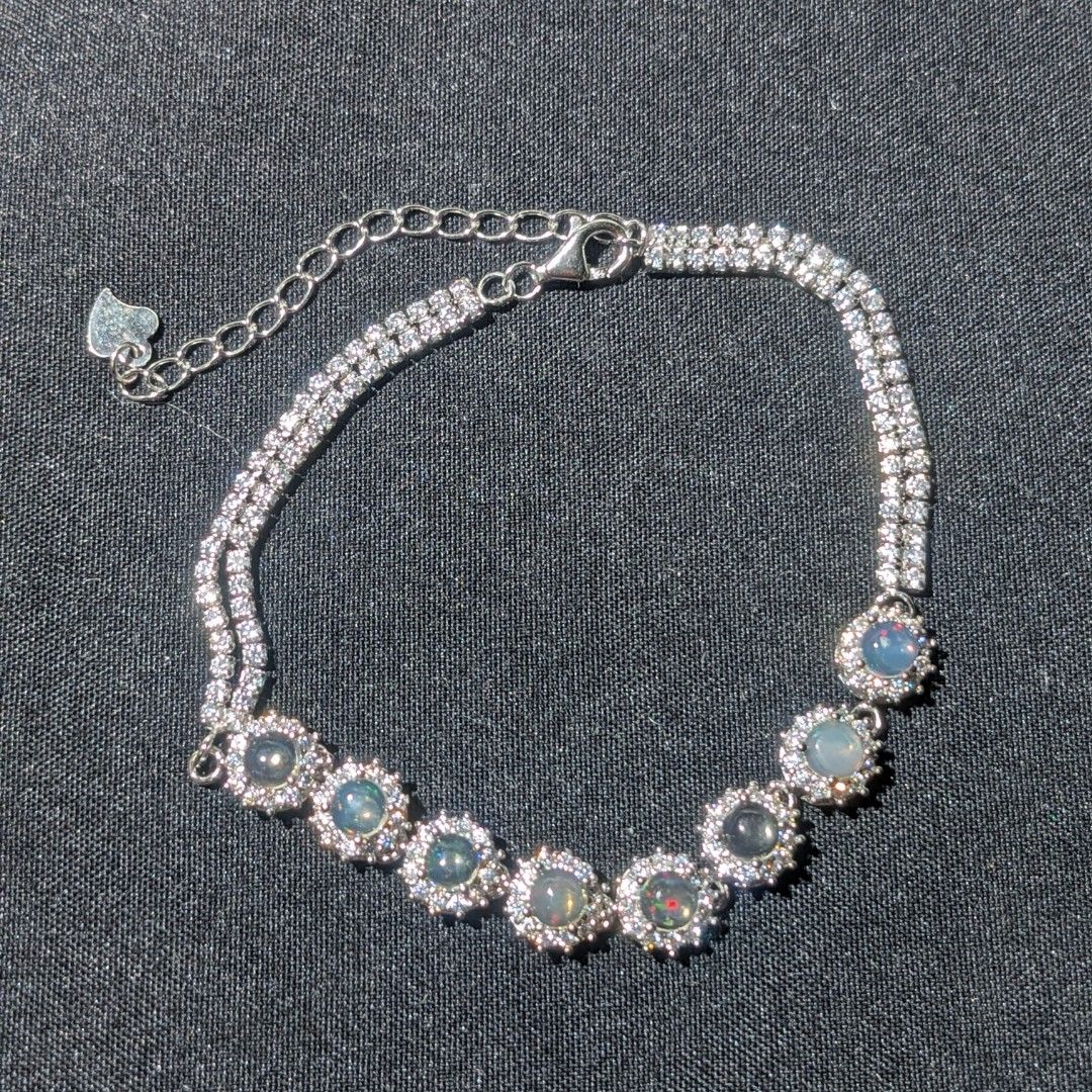 Adjustable opal hotsell bracelet