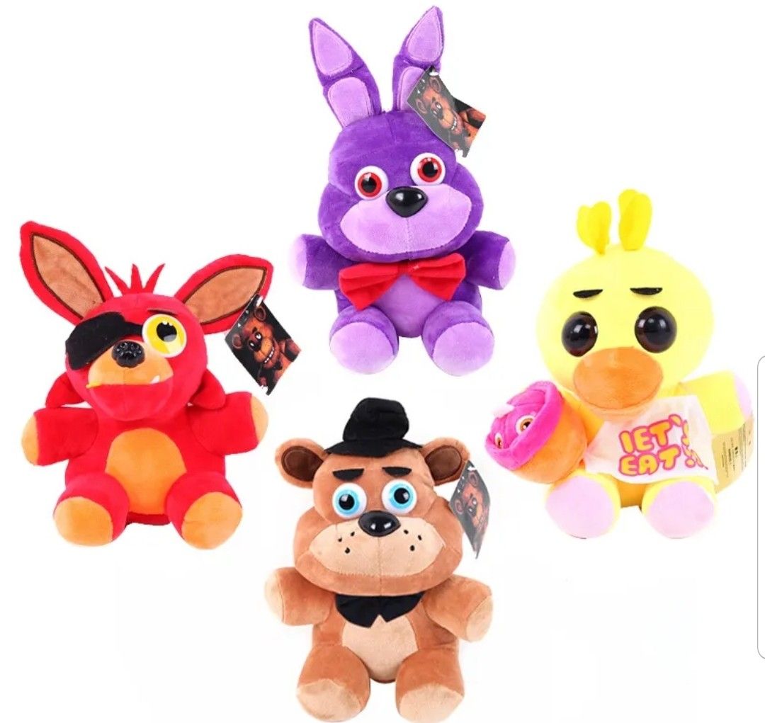 25cm plush toys FNAF Plush Toys Freddy Bear Foxy Chica Bonnie