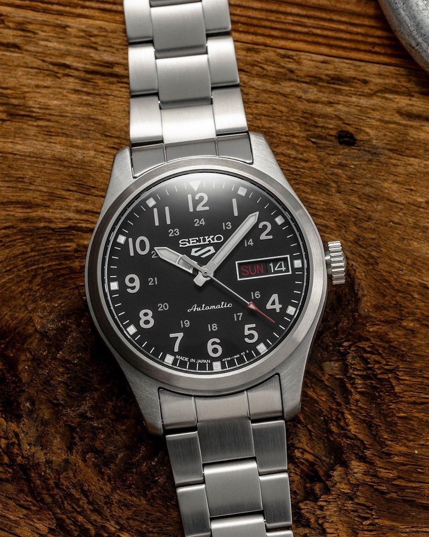 Seiko 5 'In The Metal' Midfld Sports Style Case 36.37mm SRPJ81K1 - First Class Watches™ IRL