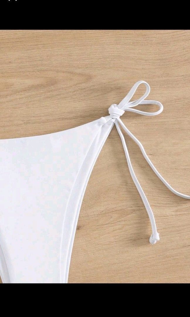 Shein white sexy swim underwear for bikini bottom underwear Shein putih  seksi berenang asas untuk seluar dalam parti bahagian bawah bikini, Women's  Fashion, Swimwear, Bikinis & Swimsuits on Carousell