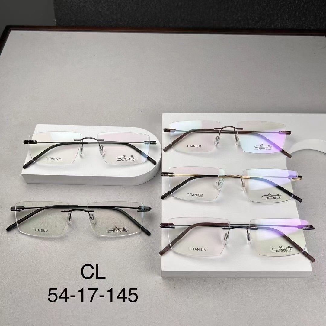 Titanium rimless eyeglasses on sale silhouette