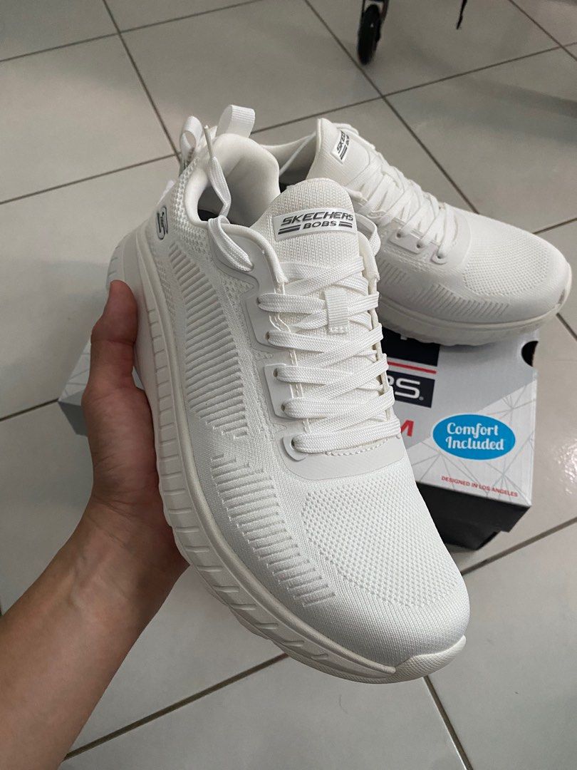 Sketches bob off white memory foam Men s Fashion Footwear