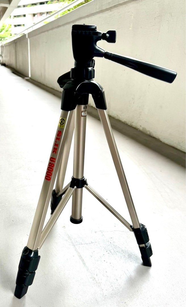 SLIK U8000 camera tripod, Photography, Photography Accessories, Tripods