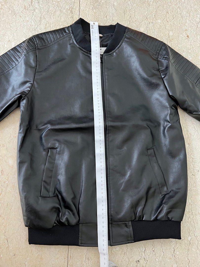 Casual vintage zipper clearance placket pu jacket