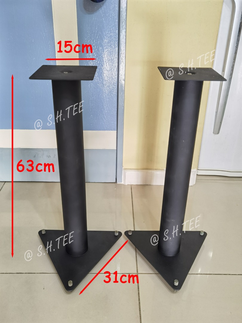 Speaker Stand With Sand Filled 7.3kg Each for Bookshelf Speakers, Audio