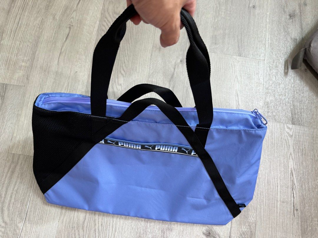 Sport bag Puma hand carry or shoulder Elegant Blue Unisex Luxury Bags Wallets on Carousell