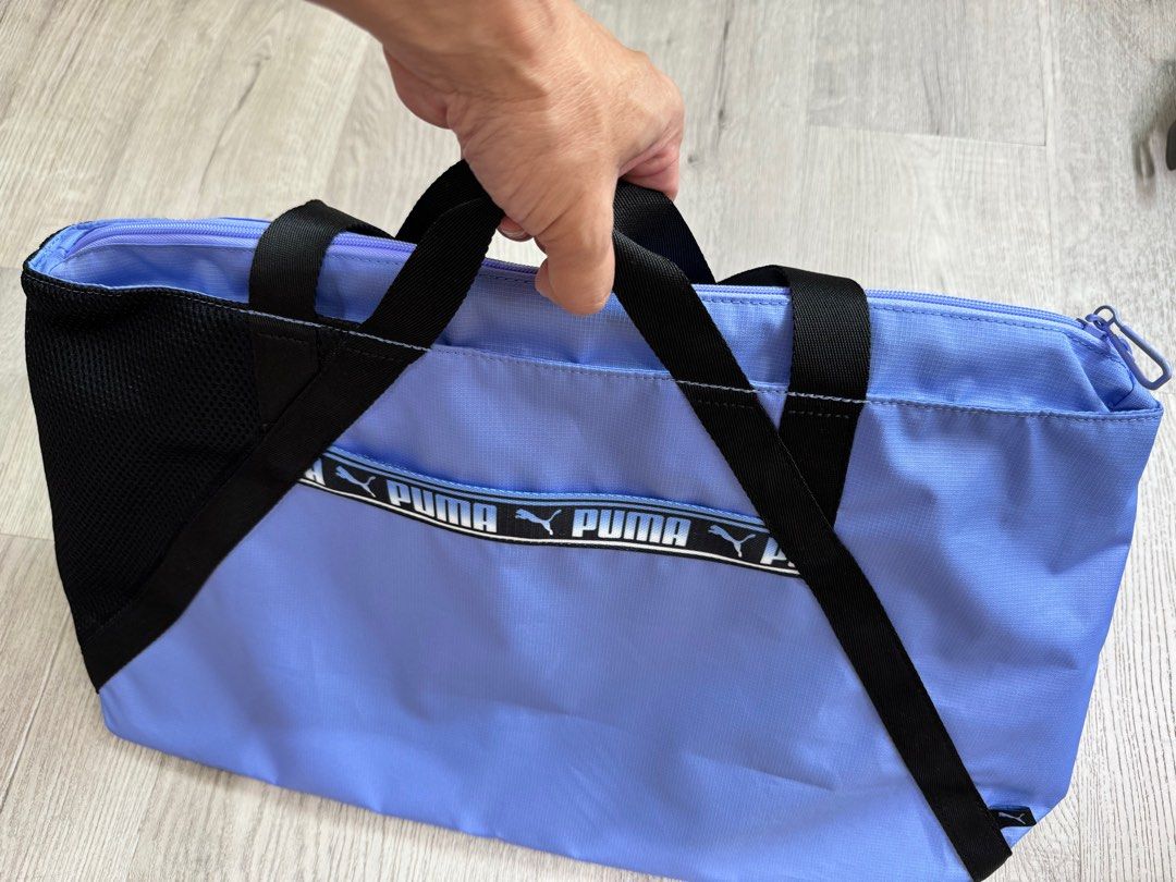 Sport bag Puma hand carry or shoulder Elegant Blue Unisex Luxury Bags Wallets on Carousell