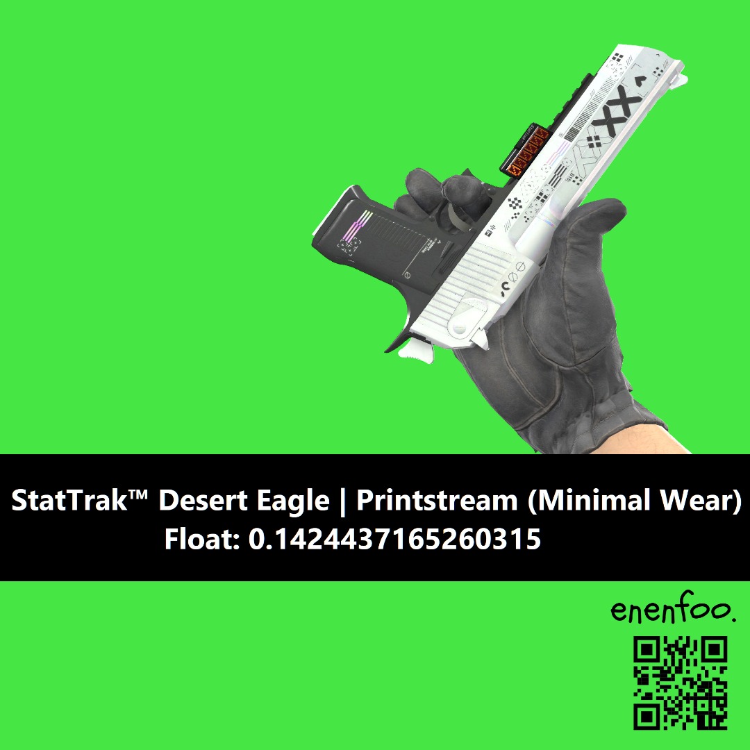 ST DESERT EAGLE PRINTSTREAM MW MINIMAL WEAR STATTRAK DEAGLE DE CS2