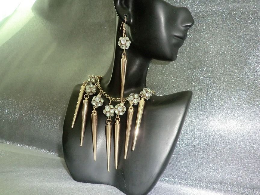 Tassel necklace on sale and earrings set