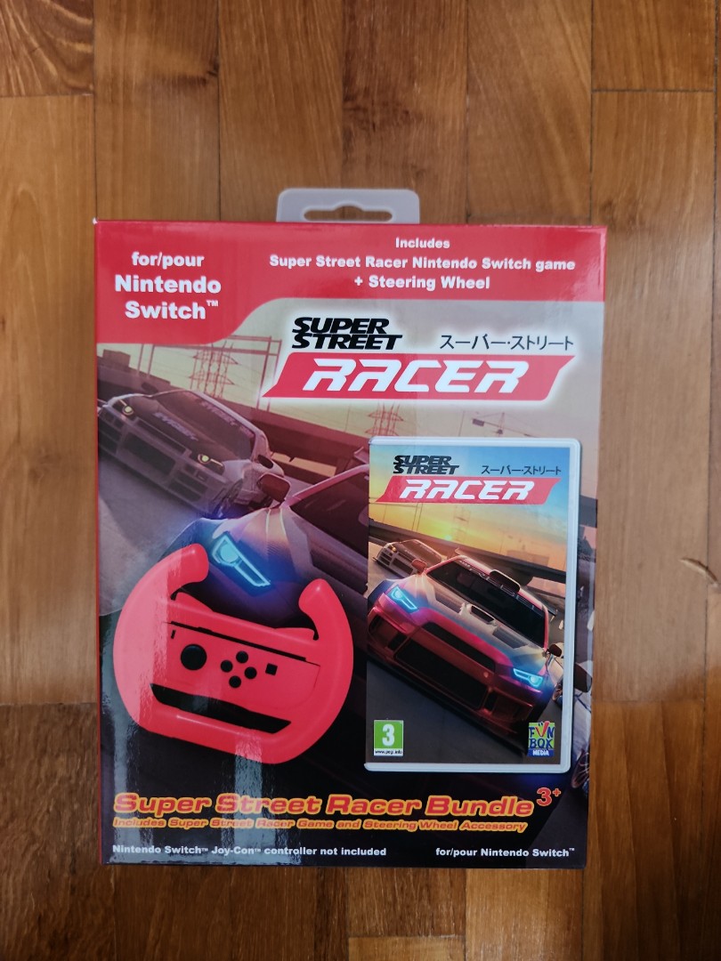 Super Street Racer Switch Game (steering wheel included), Video Gaming,  Video Games, Nintendo on Carousell