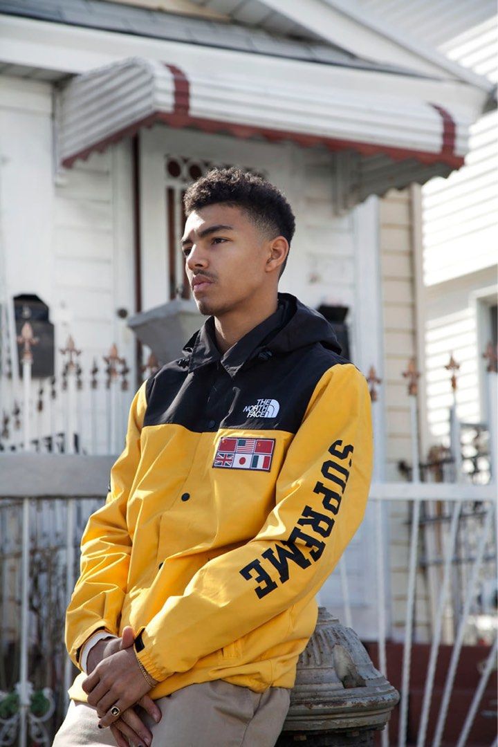 Supreme north face best sale coaches jacket