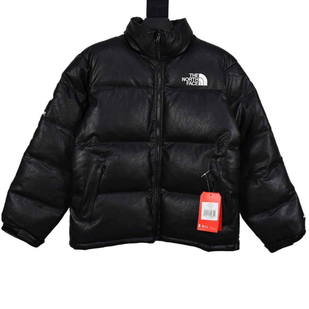 Supreme x The North Face 17fw Leather Nuptse Jacket 北面皮質羽絨服