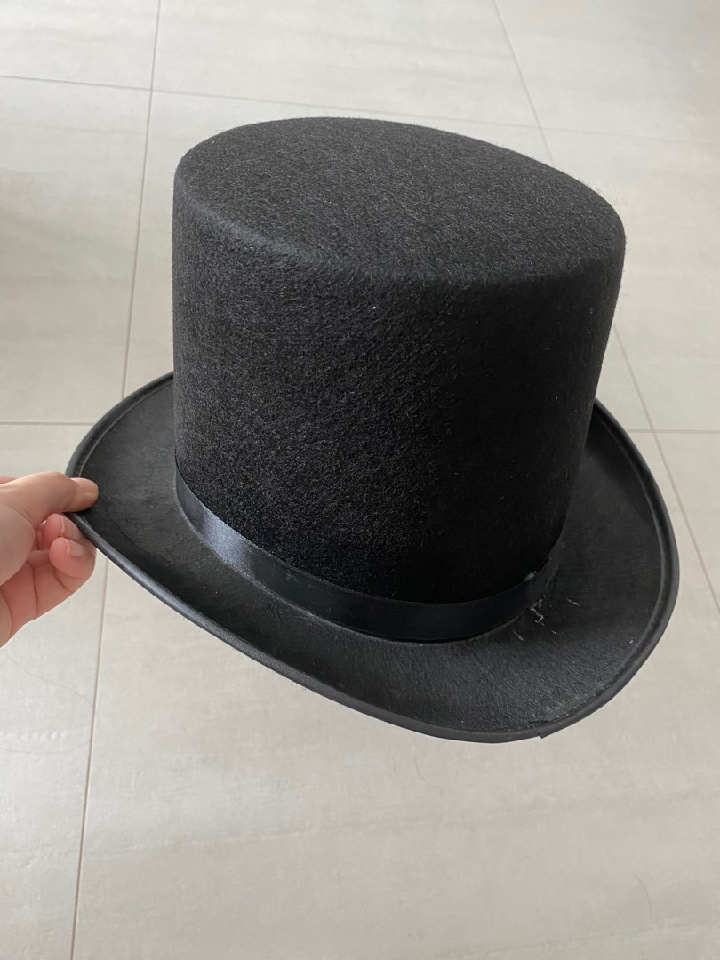 Tall black hat, Men's Fashion, Watches & Accessories, Caps & Hats on