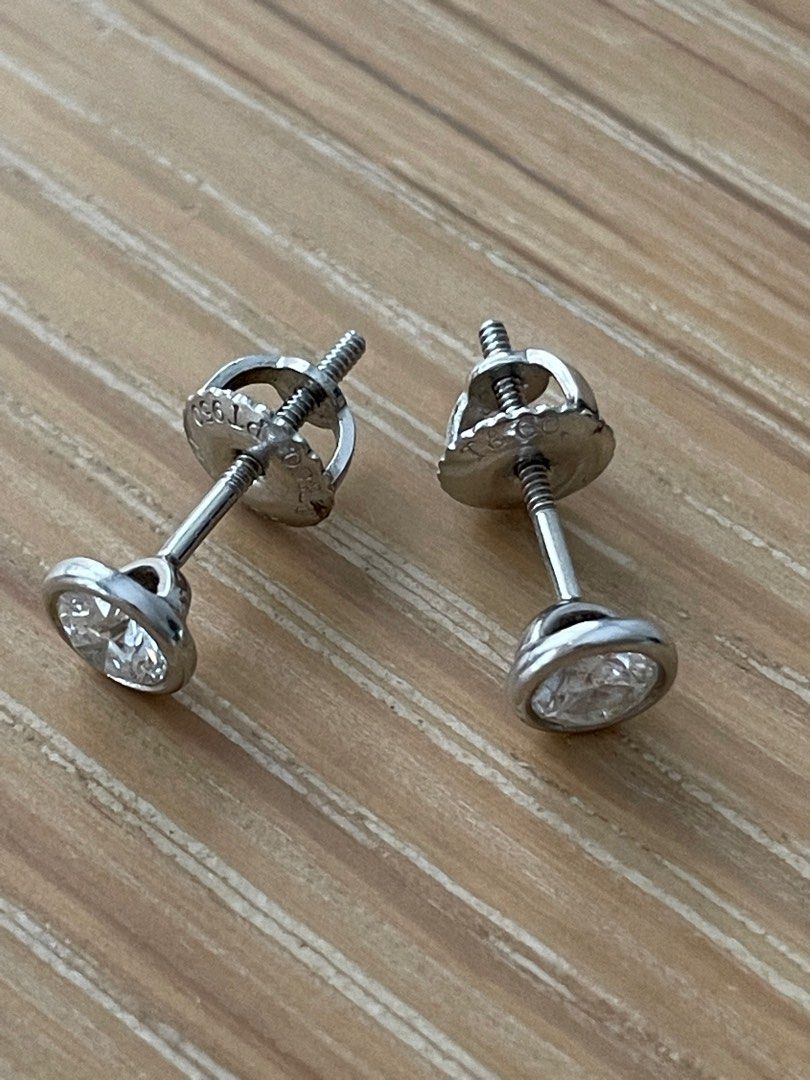 Tiffany Co Diamonds by the Yard Earrings Platinum Luxury
