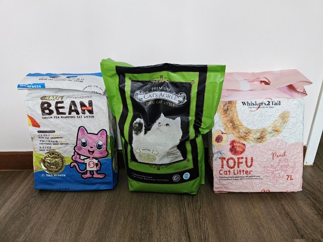 Tofu and green pea cat litter, Pet Supplies, Homes & Other Pet