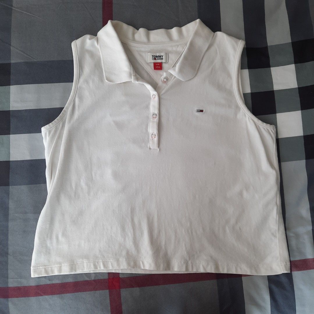 tommy hilfiger sleeveless top Women s Fashion Tops Sleeveless