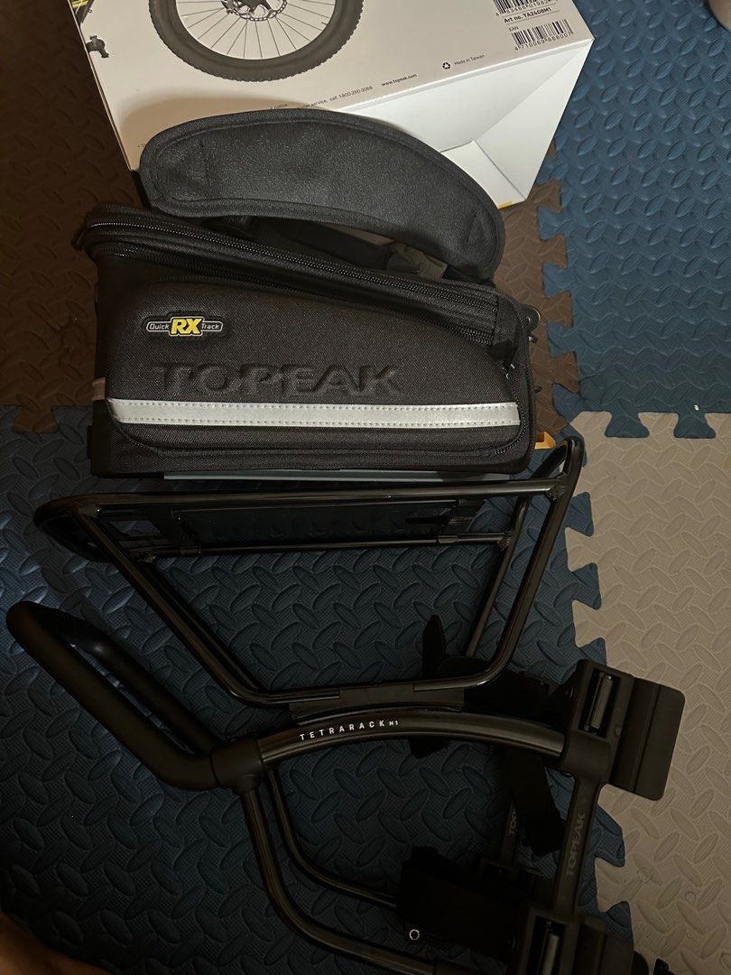 Topeak Rx Rack Top peak Tetrarack M1 and Topeak RX bag, Sports Equipment, Bicycles ...
