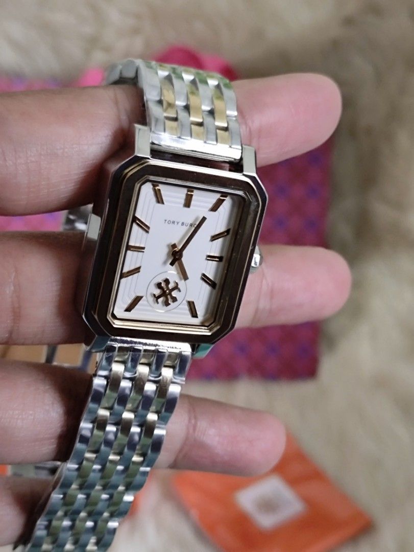 Tory burch robinson shop watch two tone