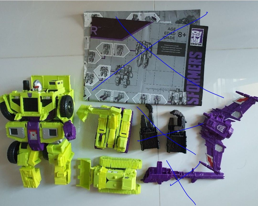 Transformers Devastator constructicons Hasbro Takara Tomy, Hobbies ...