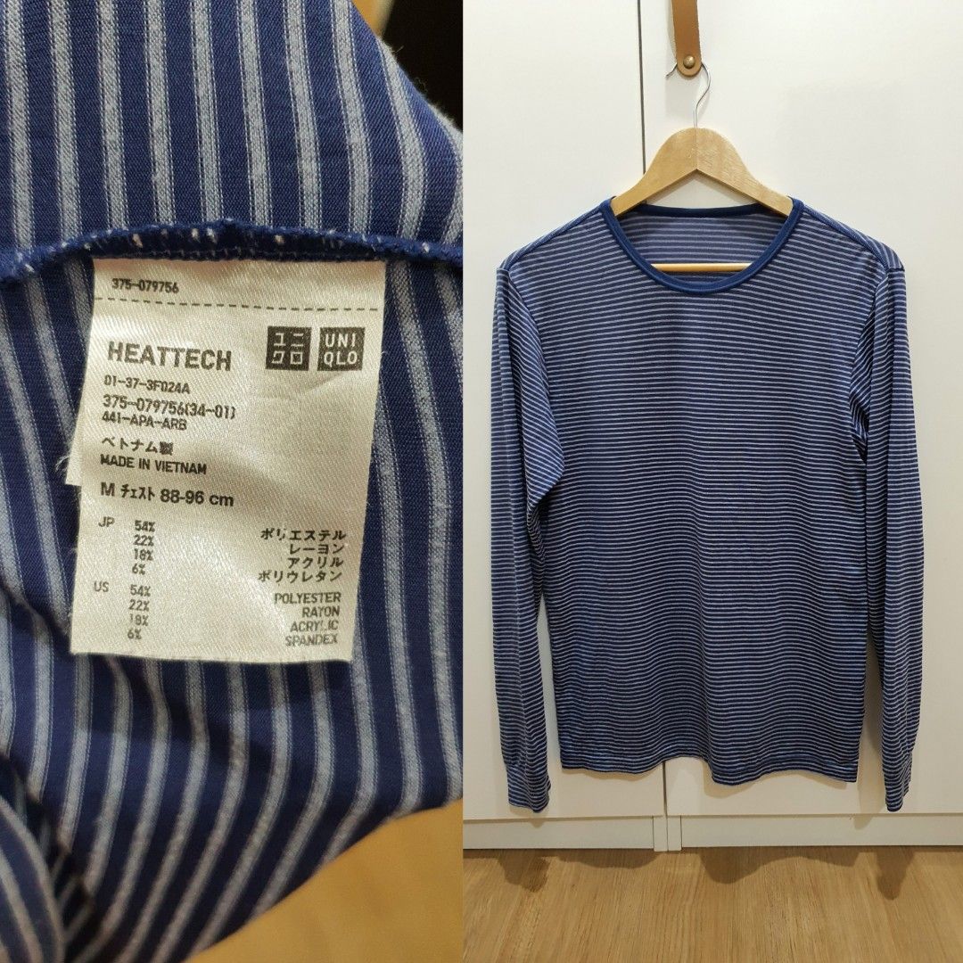 Uniqlo heattech for men 00450, Men's Fashion, Tops & Sets, Tshirts ...
