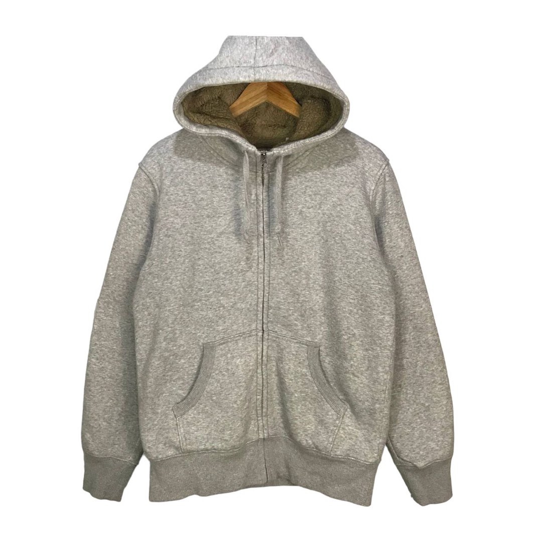 Uniqlo Pile-lined Sweat Hoodie, Men's Fashion, Tops & Sets, Hoodies on ...