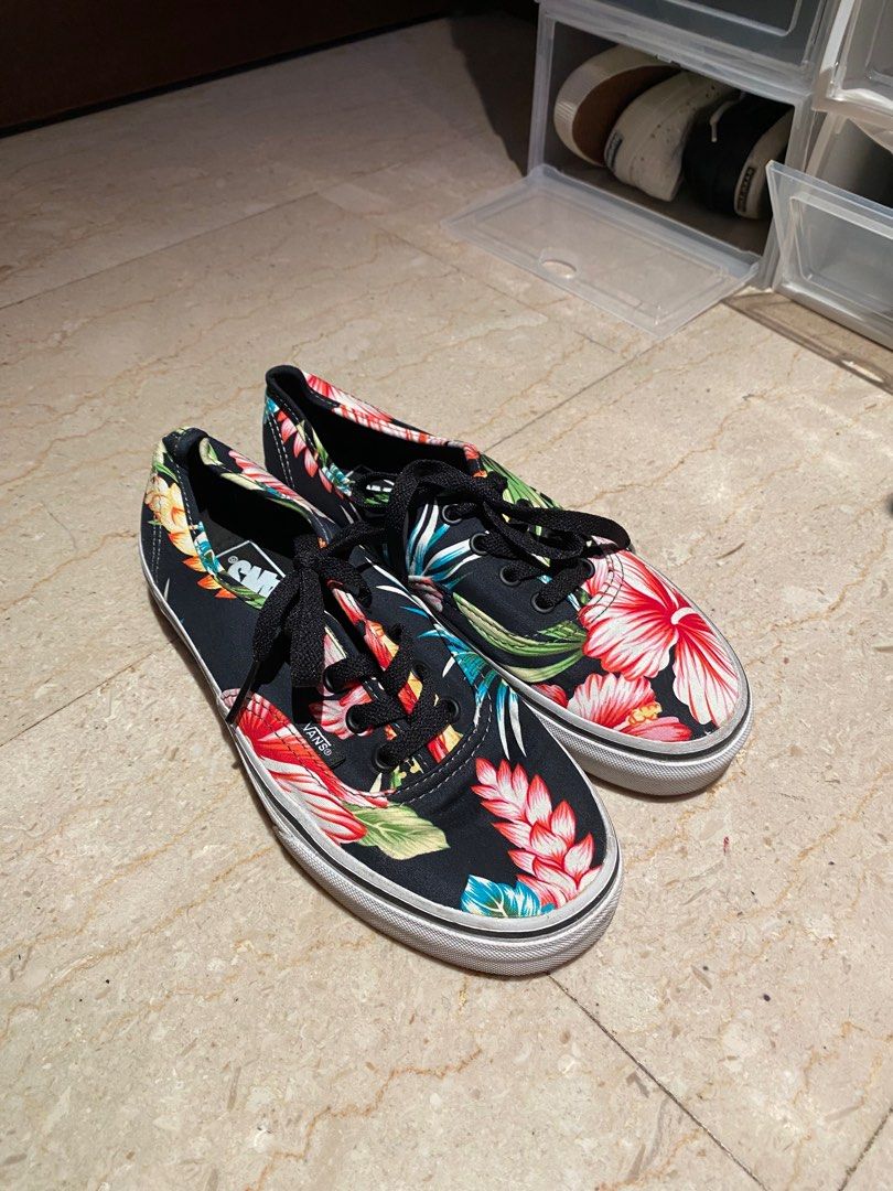 Vans floral shoes store
