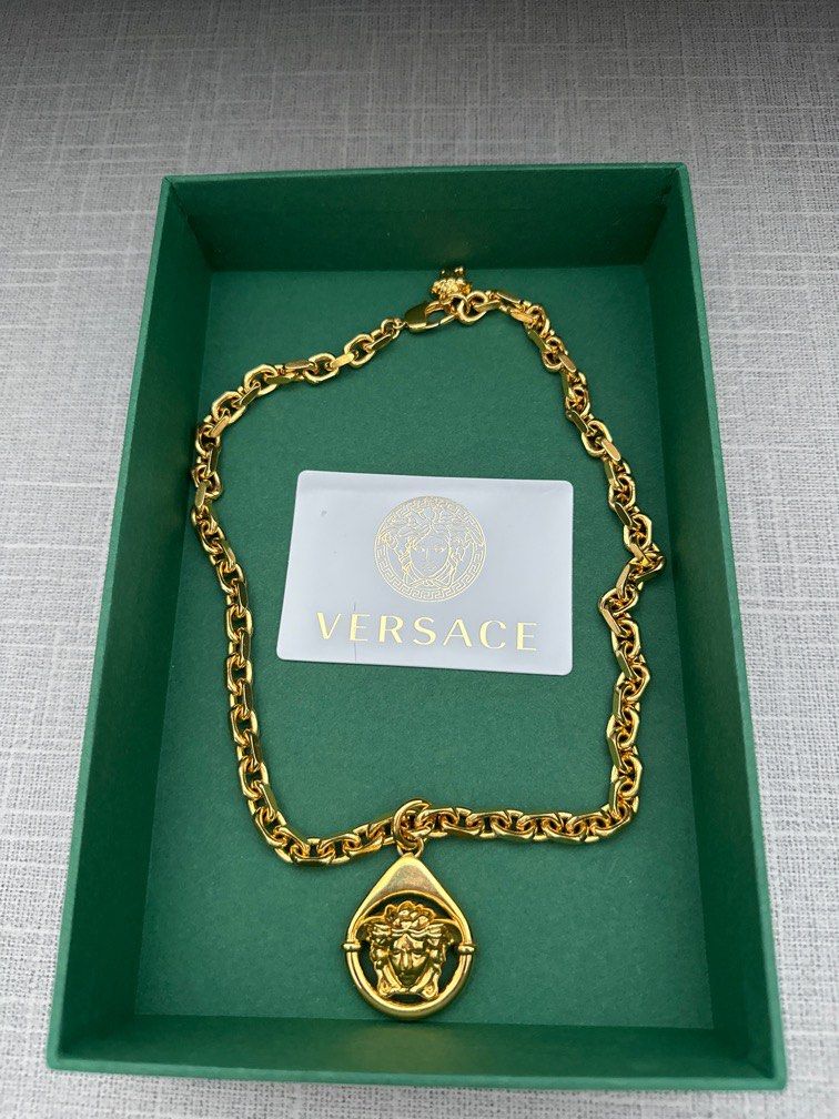Versace real gold chain discount