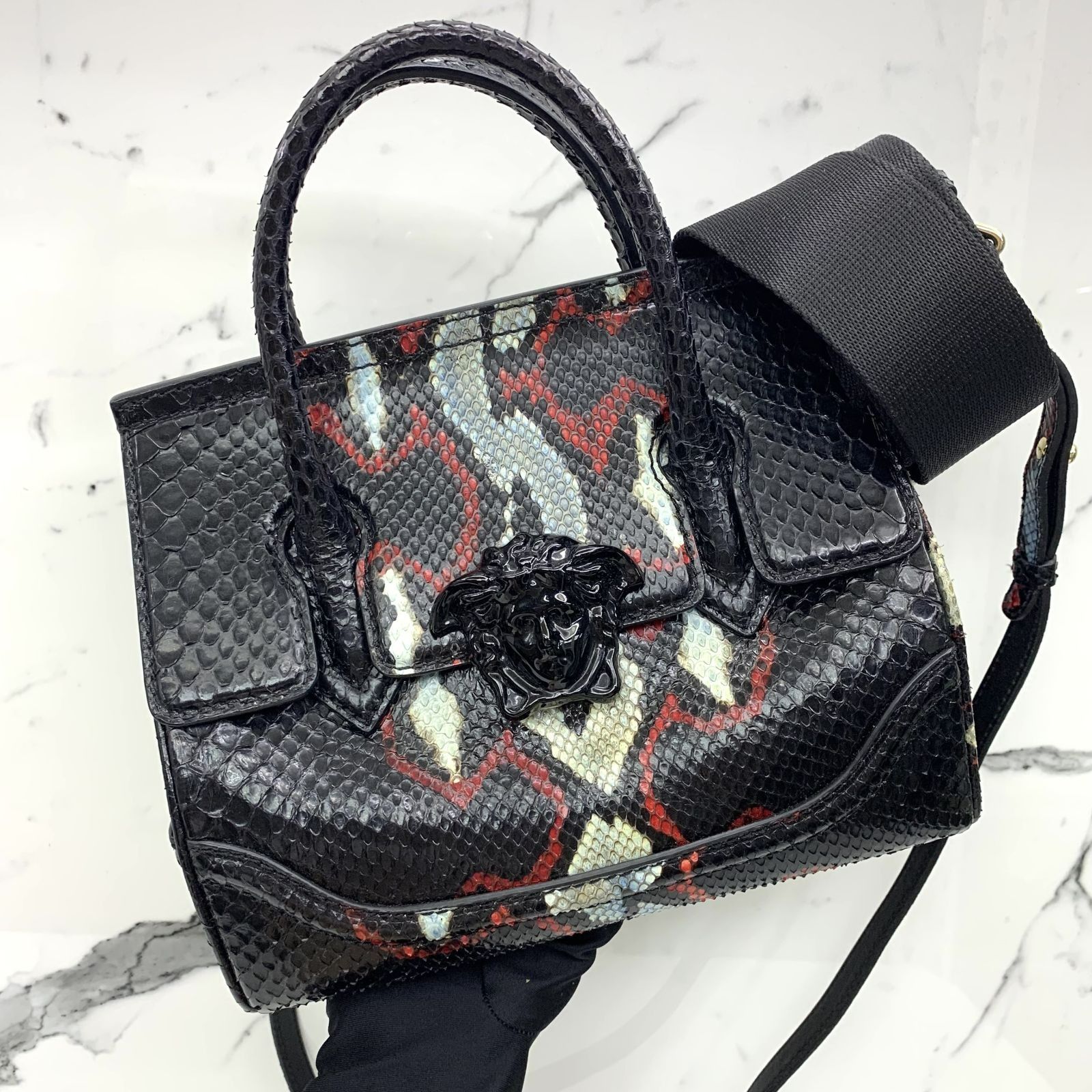 Versace python bag best sale