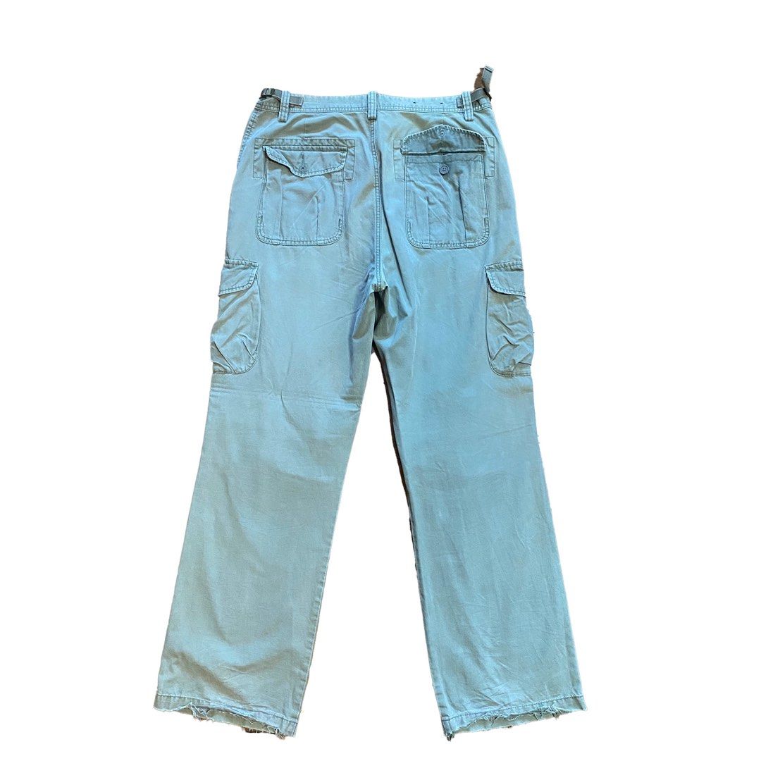 Vintage Military Cargo Pants (Category: Jeans) located in Quezon City. Submitted by 003___ (Listing ID 1266442648, Image 2). Description: Waist 33 (adjustable) Length: 44.5 Leg Opening: 10 Issues: Fading, Heel bite Banana Republic .