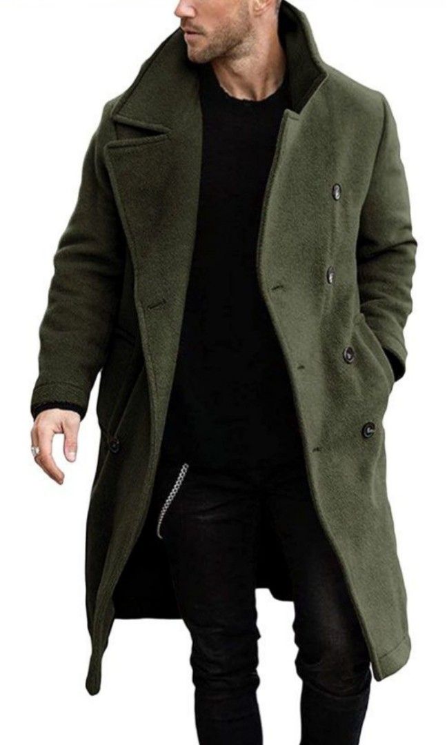 Mens green hotsell winter coat