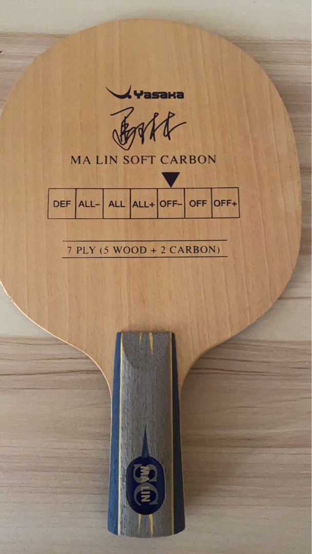 Yasaka Malin soft carbon table tennis blade, Sports Equipment, Sports ...