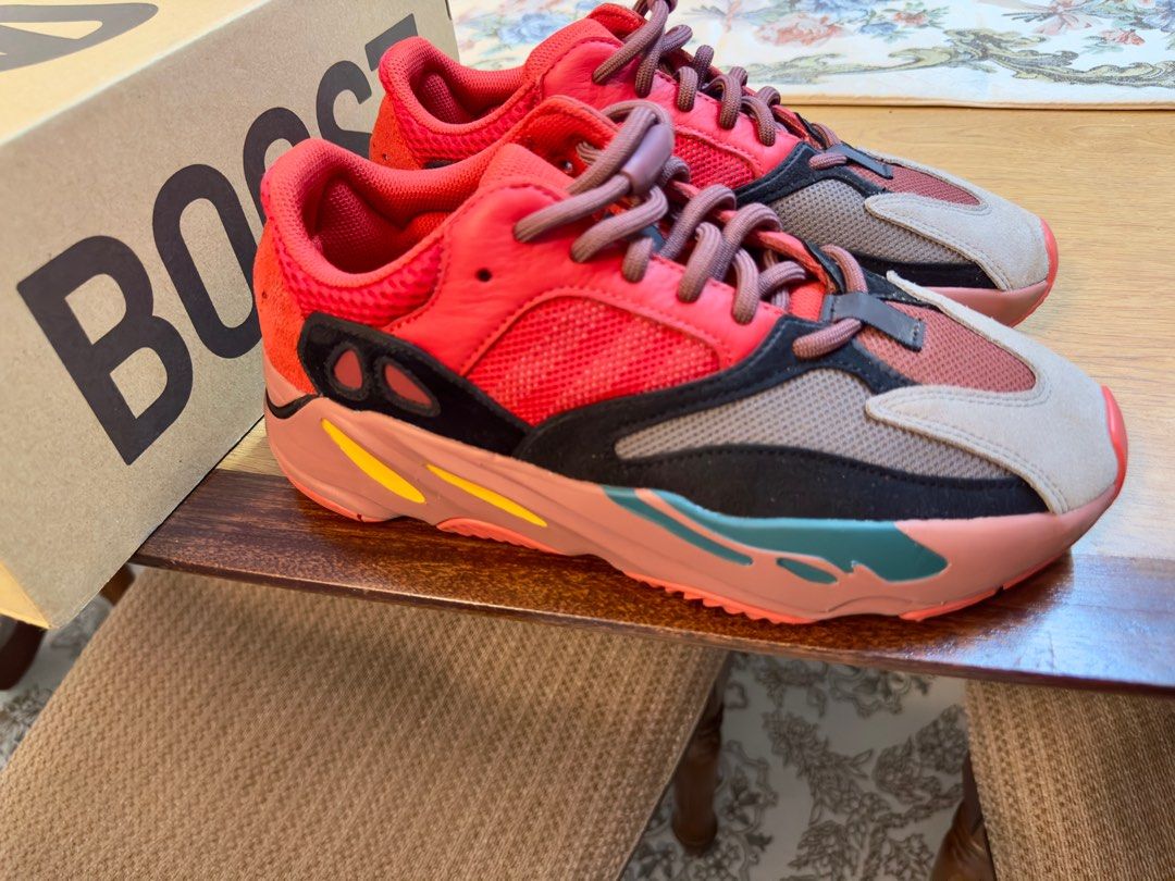 YEEZY BOOST 700 ADIDAS HI RES RED Men s Fashion Footwear